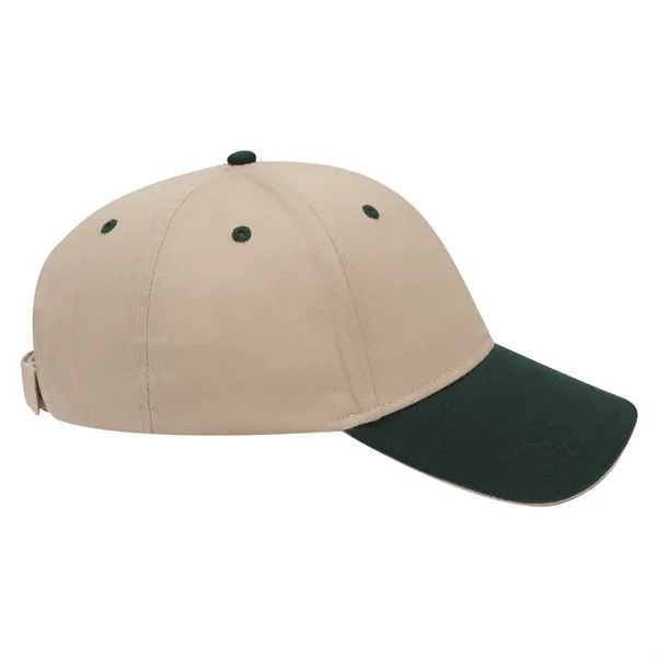Brushed Cotton Twill Sandwich Visor 6 Panel Baseball Cap - Brushed Cotton Twill Sandwich Visor 6 Panel Baseball Cap - Image 66 of 97