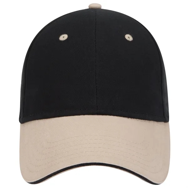 Brushed Cotton Twill Sandwich Visor 6 Panel Baseball Cap - Brushed Cotton Twill Sandwich Visor 6 Panel Baseball Cap - Image 69 of 97