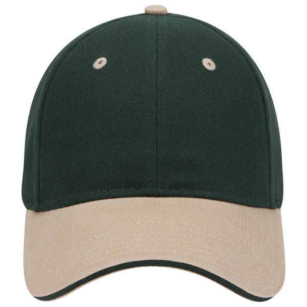Brushed Cotton Twill Sandwich Visor 6 Panel Baseball Cap - Brushed Cotton Twill Sandwich Visor 6 Panel Baseball Cap - Image 81 of 97