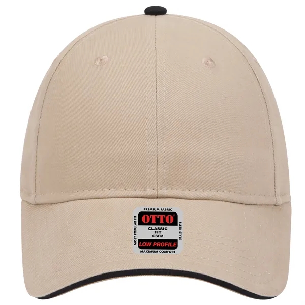 Brushed Cotton Twill Sandwich Visor 6 Panel Baseball Cap - Brushed Cotton Twill Sandwich Visor 6 Panel Baseball Cap - Image 88 of 97