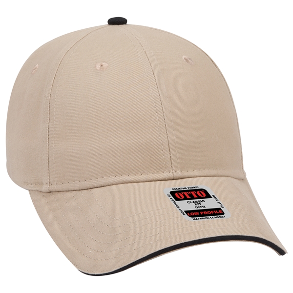 Brushed Cotton Twill Sandwich Visor 6 Panel Baseball Cap - Brushed Cotton Twill Sandwich Visor 6 Panel Baseball Cap - Image 85 of 97
