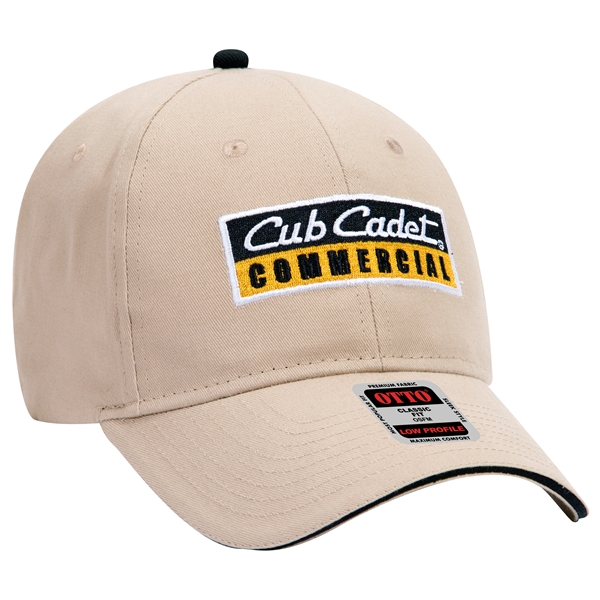 Brushed Cotton Twill Sandwich Visor 6 Panel Baseball Cap - Brushed Cotton Twill Sandwich Visor 6 Panel Baseball Cap - Image 86 of 97