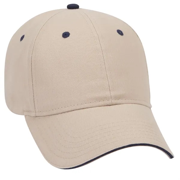 Brushed Cotton Twill Sandwich Visor 6 Panel Baseball Cap - Brushed Cotton Twill Sandwich Visor 6 Panel Baseball Cap - Image 92 of 97