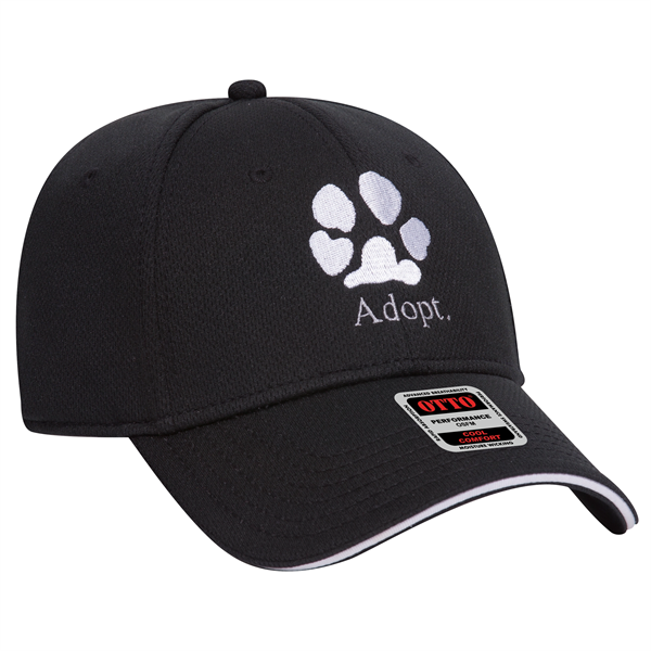 Cool Comfort Polyester Mesh Sandwich Visor 6 Panel Cap - Cool Comfort Polyester Mesh Sandwich Visor 6 Panel Cap - Image 0 of 6