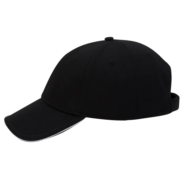 Cool Comfort Polyester Mesh Sandwich Visor 6 Panel Cap - Cool Comfort Polyester Mesh Sandwich Visor 6 Panel Cap - Image 5 of 6