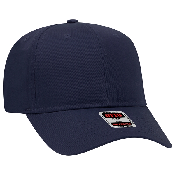 6 Panel Mid Profile Style Cotton Blend Twill Baseball Cap - 6 Panel Mid Profile Style Cotton Blend Twill Baseball Cap - Image 21 of 124