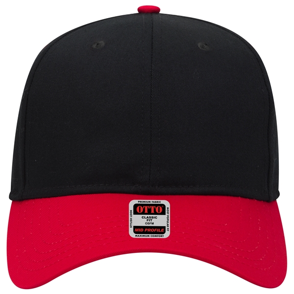 6 Panel Mid Profile Style Cotton Blend Twill Baseball Cap - 6 Panel Mid Profile Style Cotton Blend Twill Baseball Cap - Image 88 of 124