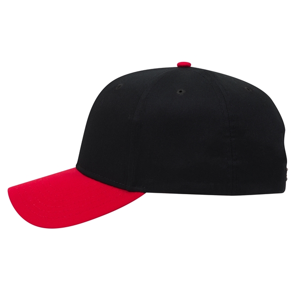 6 Panel Mid Profile Style Cotton Blend Twill Baseball Cap - 6 Panel Mid Profile Style Cotton Blend Twill Baseball Cap - Image 90 of 124