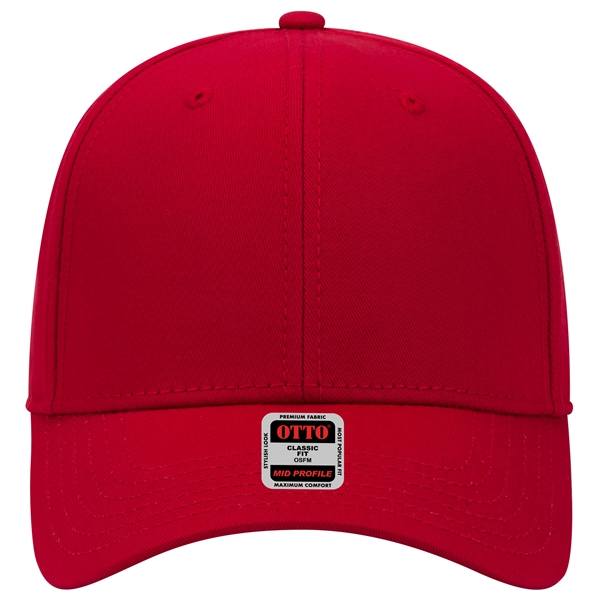 6 Panel Mid Profile Style Superior Cotton Twill Baseball Cap - 6 Panel Mid Profile Style Superior Cotton Twill Baseball Cap - Image 9 of 38