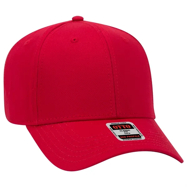 6 Panel Mid Profile Style Superior Cotton Twill Baseball Cap - 6 Panel Mid Profile Style Superior Cotton Twill Baseball Cap - Image 7 of 38