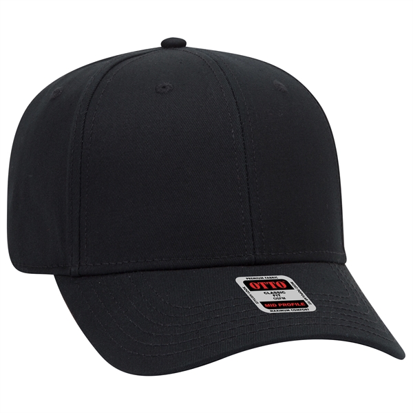 6 Panel Mid Profile Style Superior Cotton Twill Baseball Cap - 6 Panel Mid Profile Style Superior Cotton Twill Baseball Cap - Image 13 of 38