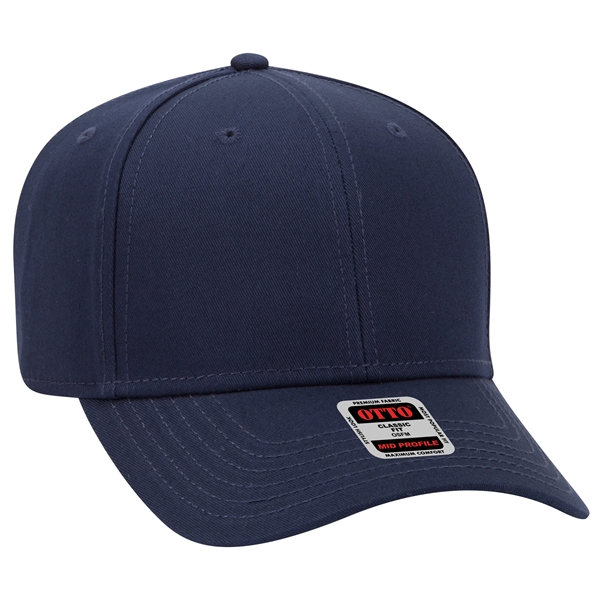 6 Panel Mid Profile Style Superior Cotton Twill Baseball Cap - 6 Panel Mid Profile Style Superior Cotton Twill Baseball Cap - Image 20 of 38