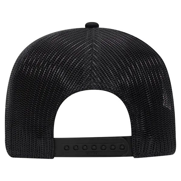 Cotton Blend Twill 6 Panel Mid Profile Mesh Back Trucker Hat - Cotton Blend Twill 6 Panel Mid Profile Mesh Back Trucker Hat - Image 14 of 52