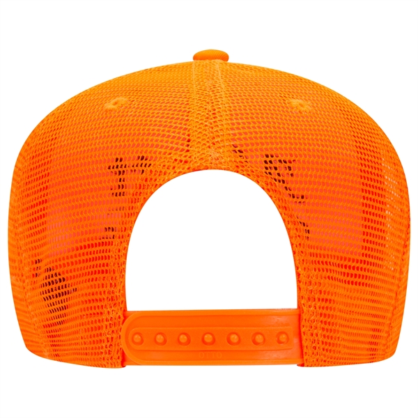 Cotton Blend Twill 6 Panel Mid Profile Mesh Back Trucker Hat - Cotton Blend Twill 6 Panel Mid Profile Mesh Back Trucker Hat - Image 28 of 52