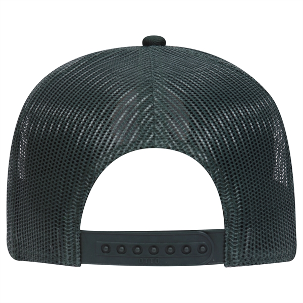 Cotton Blend Twill 6 Panel Mid Profile Mesh Back Trucker Hat - Cotton Blend Twill 6 Panel Mid Profile Mesh Back Trucker Hat - Image 36 of 52