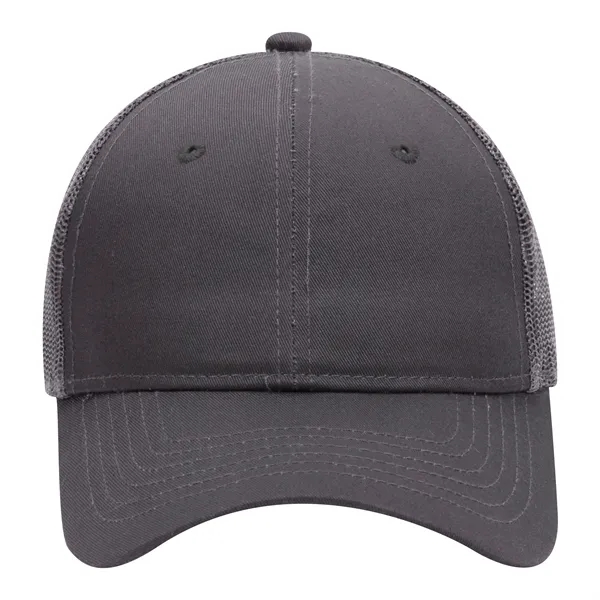 Cotton Blend Twill 6 Panel Mid Profile Mesh Back Trucker Hat - Cotton Blend Twill 6 Panel Mid Profile Mesh Back Trucker Hat - Image 43 of 52
