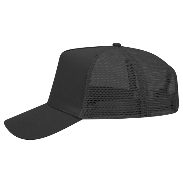 Promo Cotton Twill 5 Panel Mid Profile Style Mesh Back Hat - Promo Cotton Twill 5 Panel Mid Profile Style Mesh Back Hat - Image 5 of 12