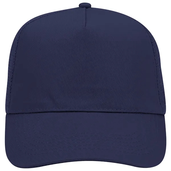 Promo Cotton Twill 5 Panel Mid Profile Style Mesh Back Hat - Promo Cotton Twill 5 Panel Mid Profile Style Mesh Back Hat - Image 9 of 12