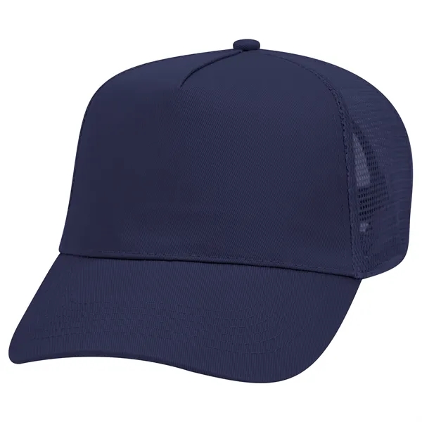 Promo Cotton Twill 5 Panel Mid Profile Style Mesh Back Hat - Promo Cotton Twill 5 Panel Mid Profile Style Mesh Back Hat - Image 10 of 12