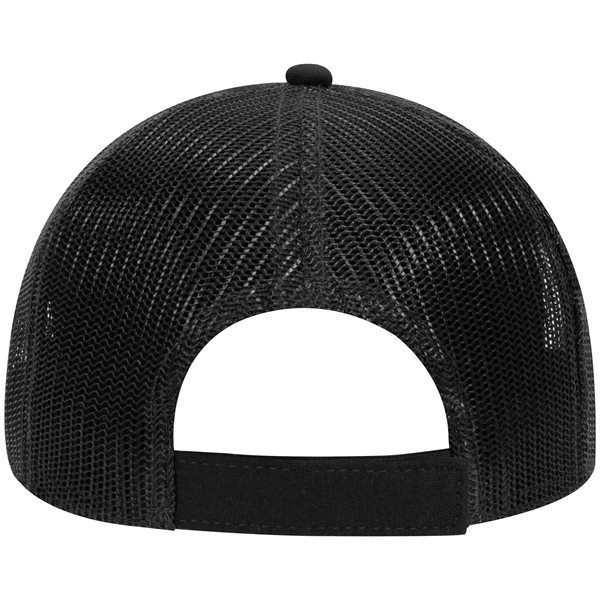 Comfy Cotton Jersey Knit 5 Panel Mid Profile Trucker Hat - Comfy Cotton Jersey Knit 5 Panel Mid Profile Trucker Hat - Image 2 of 14