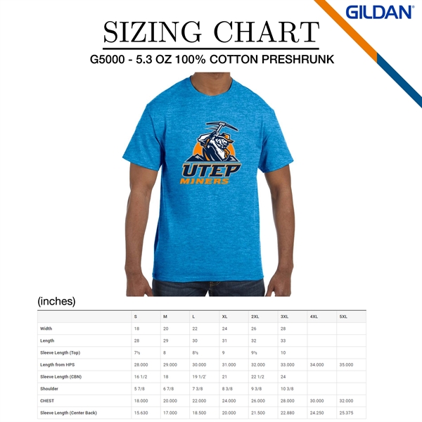 Gildan® 5.3 oz 100% Cotton Preshrunk T-shirts - Gildan® 5.3 oz 100% Cotton Preshrunk T-shirts - Image 2 of 9