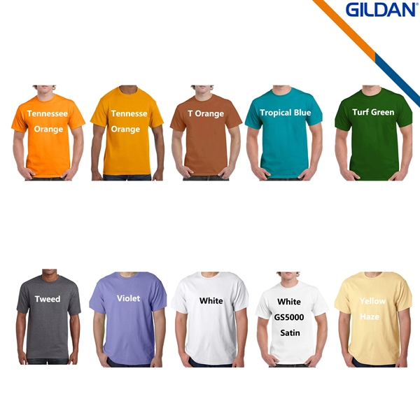 Gildan® 5.3 oz 100% Cotton Preshrunk T-shirts - Gildan® 5.3 oz 100% Cotton Preshrunk T-shirts - Image 3 of 9