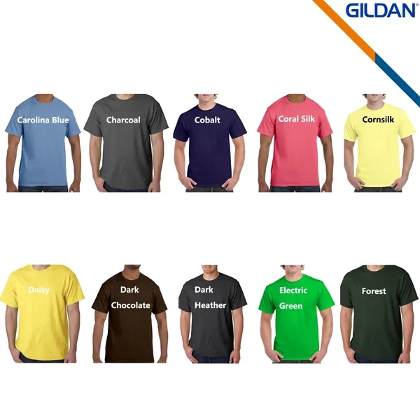 Gildan® 5.3 oz 100% Cotton Preshrunk T-shirts - Gildan® 5.3 oz 100% Cotton Preshrunk T-shirts - Image 9 of 9