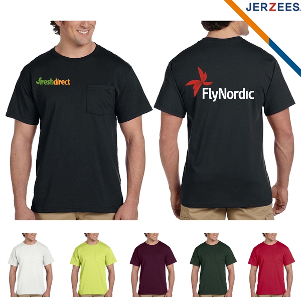 Jerzees® Adult DRI-POWER ACTIVE Pocket Shirts - Jerzees® Adult DRI-POWER ACTIVE Pocket Shirts - Image 0 of 4