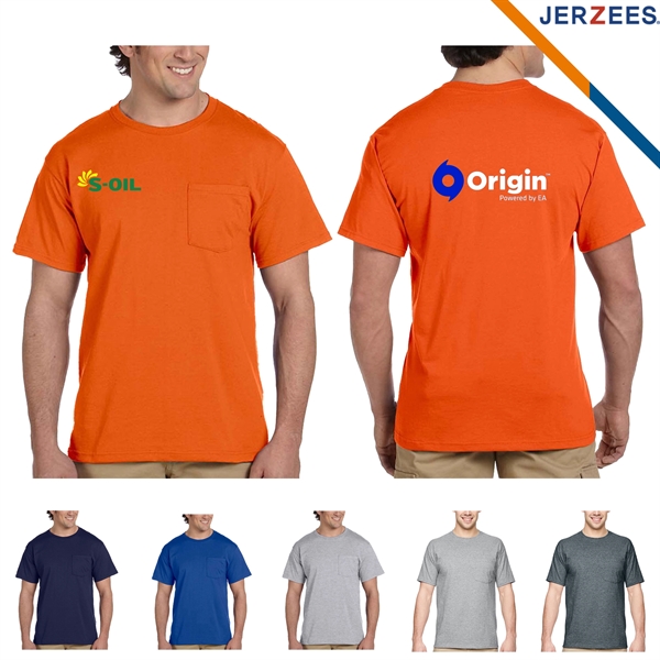 Jerzees® Adult DRI-POWER ACTIVE Pocket Shirts - Jerzees® Adult DRI-POWER ACTIVE Pocket Shirts - Image 1 of 4