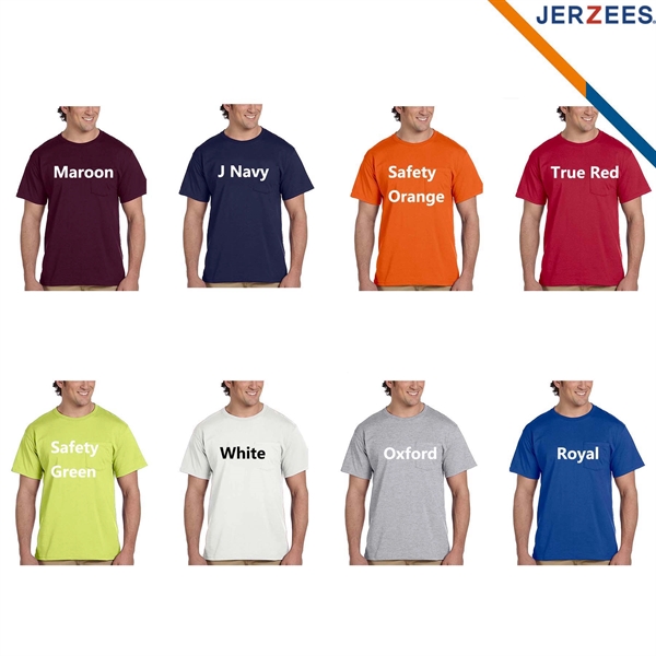 Jerzees® Adult DRI-POWER ACTIVE Pocket Shirts - Jerzees® Adult DRI-POWER ACTIVE Pocket Shirts - Image 3 of 4