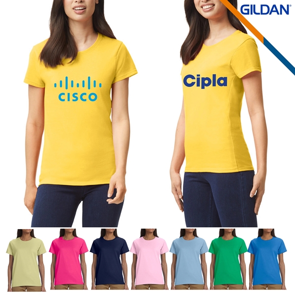 Gildan® 6.1 Oz 100% Cotton Preshrunk Ladies T-Shirts - Gildan® 6.1 Oz 100% Cotton Preshrunk Ladies T-Shirts - Image 1 of 6