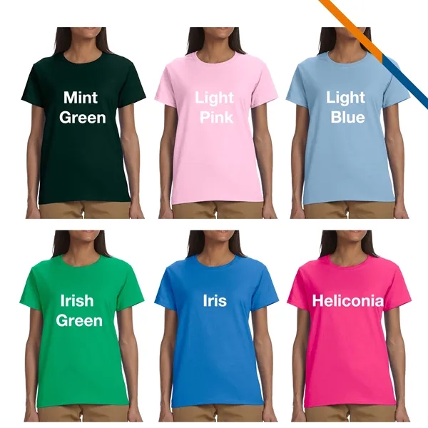 Gildan® 6.1 Oz 100% Cotton Preshrunk Ladies T-Shirts - Gildan® 6.1 Oz 100% Cotton Preshrunk Ladies T-Shirts - Image 4 of 6