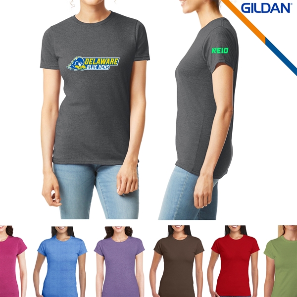 Gildan® 4.5 oz Cotton Preshrunk Ladies' Tees - Gildan® 4.5 oz Cotton Preshrunk Ladies' Tees - Image 1 of 5