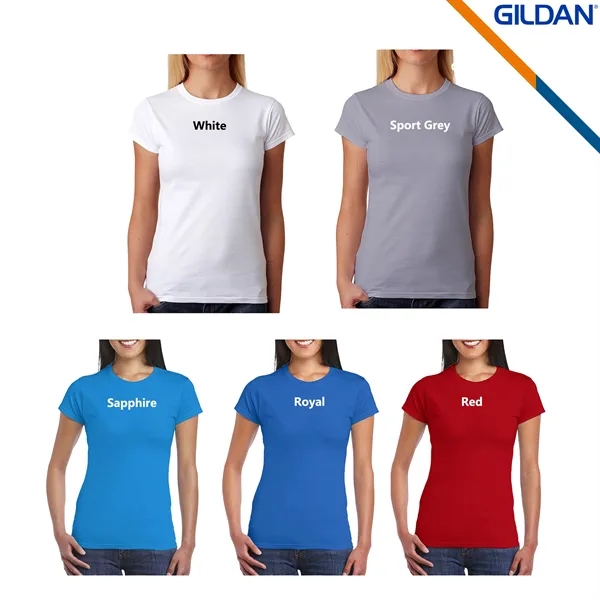 Gildan® 4.5 oz Cotton Preshrunk Ladies' Tees - Gildan® 4.5 oz Cotton Preshrunk Ladies' Tees - Image 5 of 5