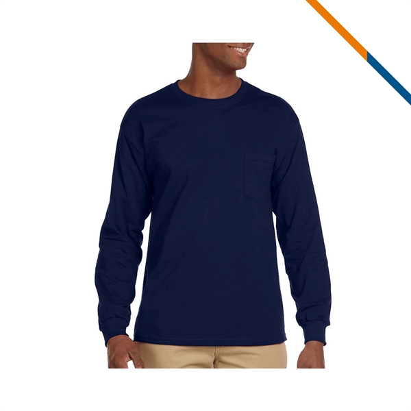 Gildan® 6.1oz 100% Cotton Preshrunk Long Sleeve T-Shirts - Gildan® 6.1oz 100% Cotton Preshrunk Long Sleeve T-Shirts - Image 7 of 8