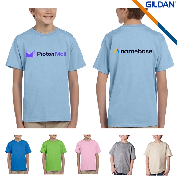 Gildan® 6.1 Oz 100% Cotton Preshrunk Youth T-Shirts - Gildan® 6.1 Oz 100% Cotton Preshrunk Youth T-Shirts - Image 0 of 7