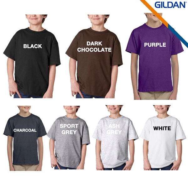 Gildan® 6.1 Oz 100% Cotton Preshrunk Youth T-Shirts - Gildan® 6.1 Oz 100% Cotton Preshrunk Youth T-Shirts - Image 6 of 7