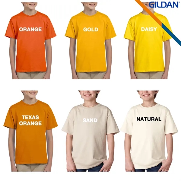 Gildan® 6.1 Oz 100% Cotton Preshrunk Youth T-Shirts - Gildan® 6.1 Oz 100% Cotton Preshrunk Youth T-Shirts - Image 7 of 7
