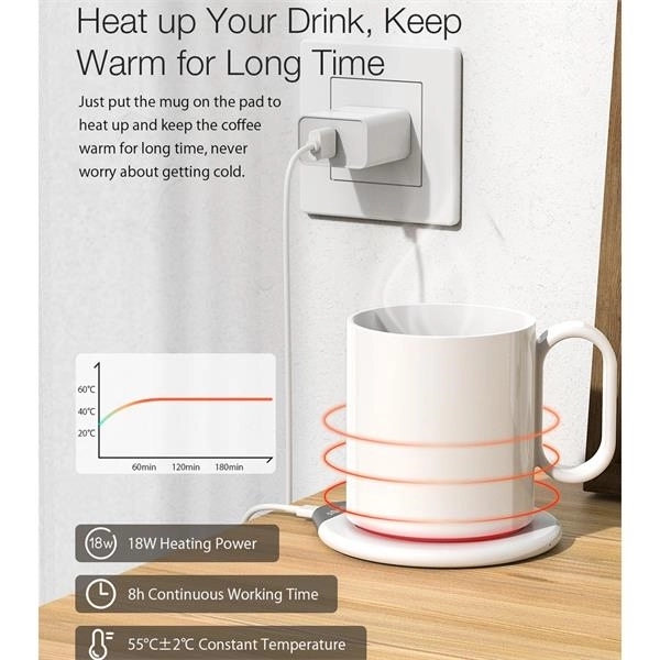 Smart Mug Warmer Phone Wireless Charging Set - Smart Mug Warmer Phone Wireless Charging Set - Image 4 of 5