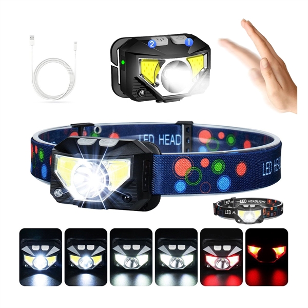 Rechargeable Headlamp Flashlight - Rechargeable Headlamp Flashlight - Image 0 of 5