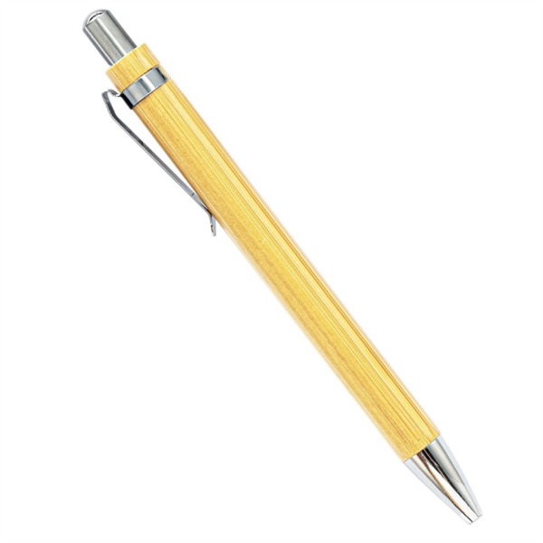 Custom Luxury Bamboo Ballpoint Pen - Custom Luxury Bamboo Ballpoint Pen - Image 1 of 4