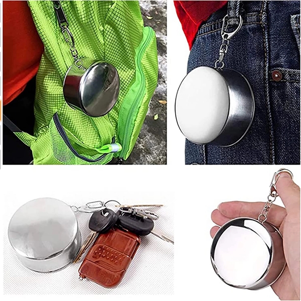 Stainless Steel Portable Outdoor Camping Collapsible Cup - Stainless Steel Portable Outdoor Camping Collapsible Cup - Image 3 of 4