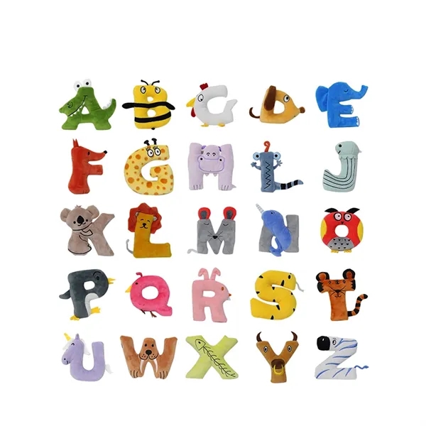 Letters Plush Animals Keychain - Letters Plush Animals Keychain - Image 0 of 7