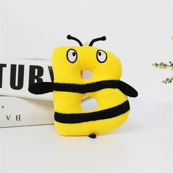 Letters Plush Animals Keychain - Letters Plush Animals Keychain - Image 5 of 7
