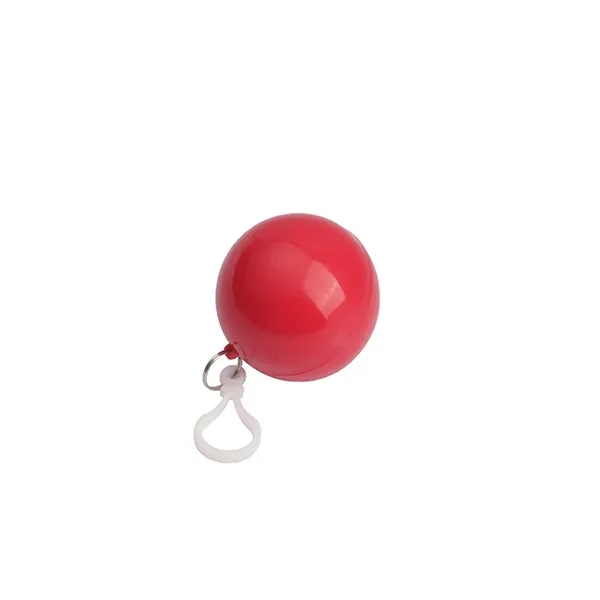 Disposable Raincoat Poncho Ball With Keychain - Disposable Raincoat Poncho Ball With Keychain - Image 3 of 7