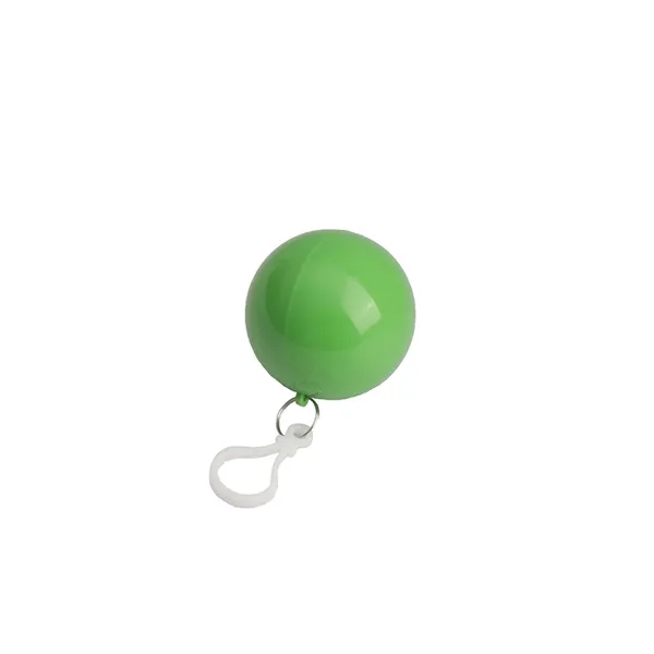 Disposable Raincoat Poncho Ball With Keychain - Disposable Raincoat Poncho Ball With Keychain - Image 6 of 7