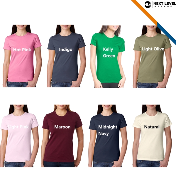 Next Level® 4.3 oz 100% Combed Cotton Jersey Ladies T-shirts - Next Level® 4.3 oz 100% Combed Cotton Jersey Ladies T-shirts - Image 4 of 6