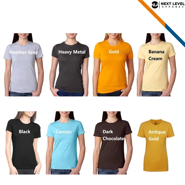 Next Level® 4.3 oz 100% Combed Cotton Jersey Ladies T-shirts - Next Level® 4.3 oz 100% Combed Cotton Jersey Ladies T-shirts - Image 5 of 6