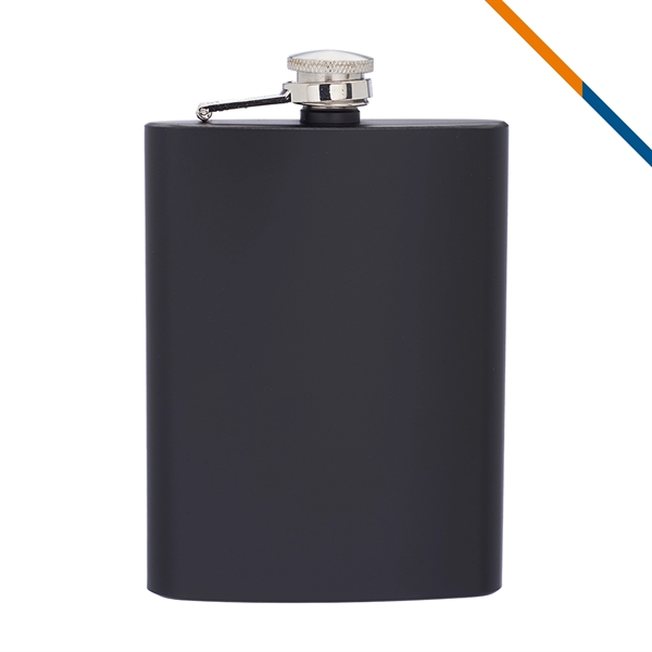 Aki Stainless Steel Hip Flask - 8 OZ. - Aki Stainless Steel Hip Flask - 8 OZ. - Image 3 of 8