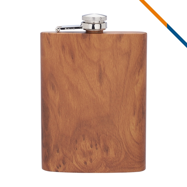 Aki Stainless Steel Hip Flask - 8 OZ. - Aki Stainless Steel Hip Flask - 8 OZ. - Image 7 of 8